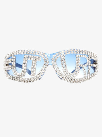 Rhinestone Embellished Sunglasses