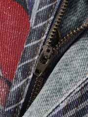 3D Tie Graphic Jeans