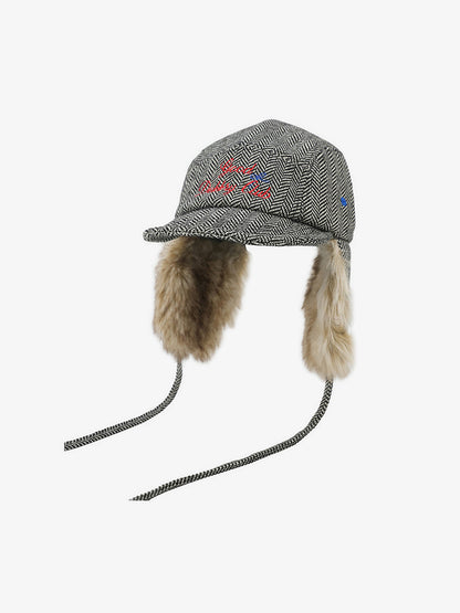 Winter Warmth Aviator Hat with Embroidered Design 
