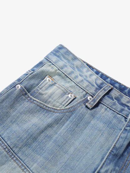 High-Waisted Wide-Leg Cargo Pants with Unique Pocket Design 