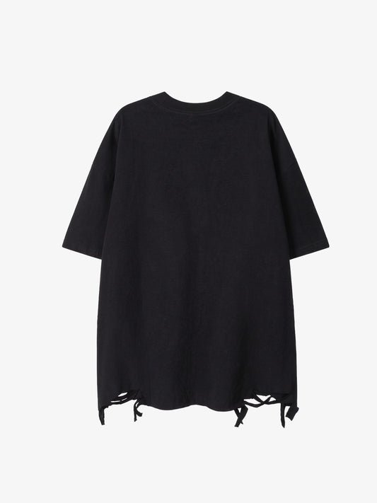 Letter Graphic Necklace Tee