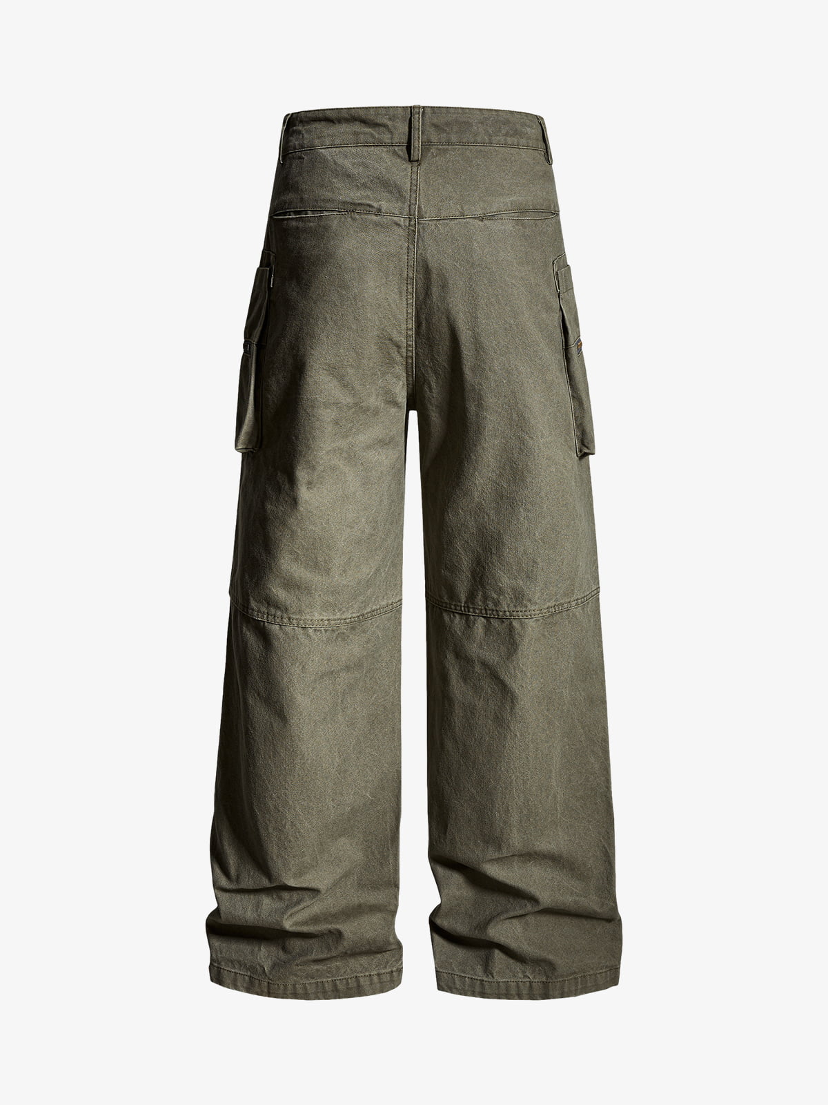 Vintage Utility Studded Cross Straight Leg Pants 