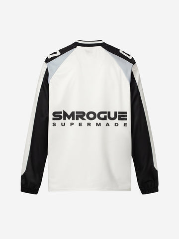 Graphic Mesh Long Sleeve Jersey Tee