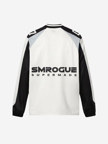Graphic Mesh Long Sleeve Jersey Tee