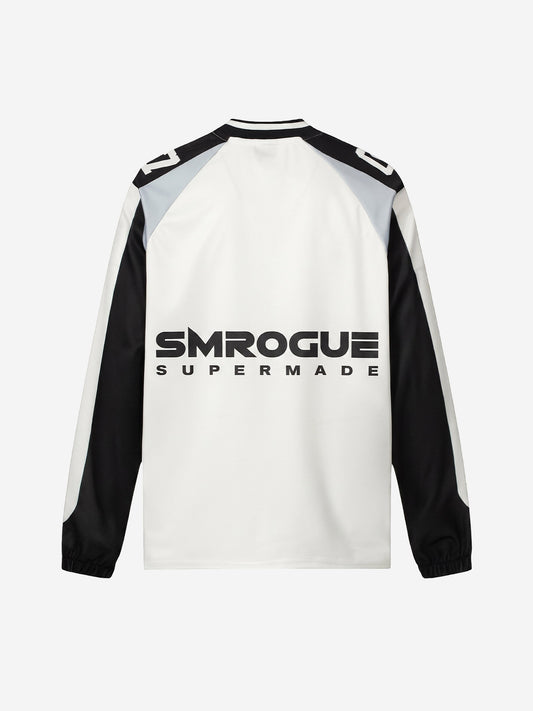 Graphic Mesh Long Sleeve Jersey Tee