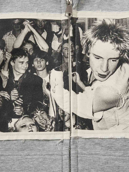 Stylish Graphic Hoodie with Unique Photo Print Design 