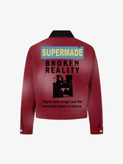 Distressed Washed Work Jacket
