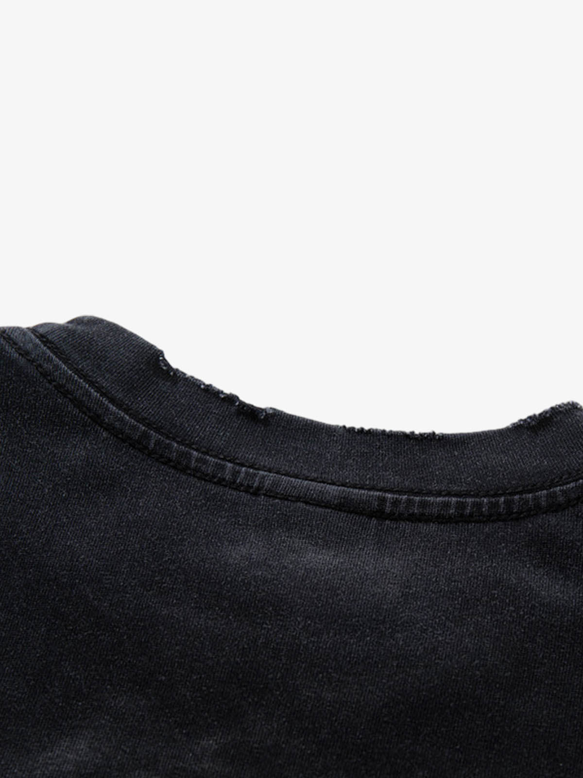 Cotton Oversized Graphic T-Shirt with Punk Rock Print and Vintage Wash Effect 