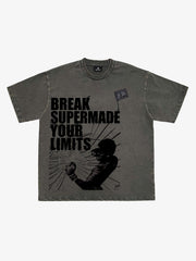 Washed Break Limits Graphic T-Shirt 