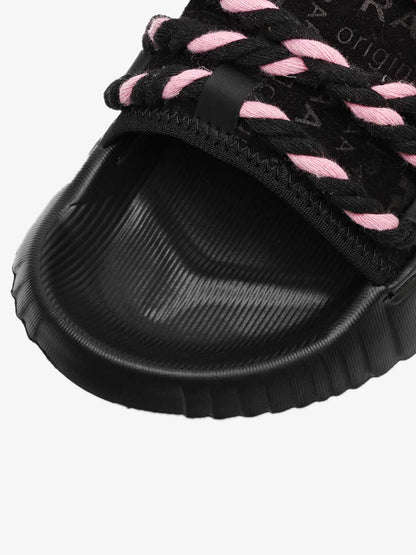 Stylish Rope Design Slip-On Sandals for Summer Comfort 
