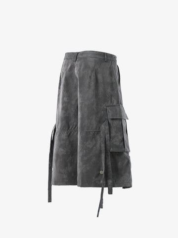 Multi-Pocket Cargo Cropped Pants 