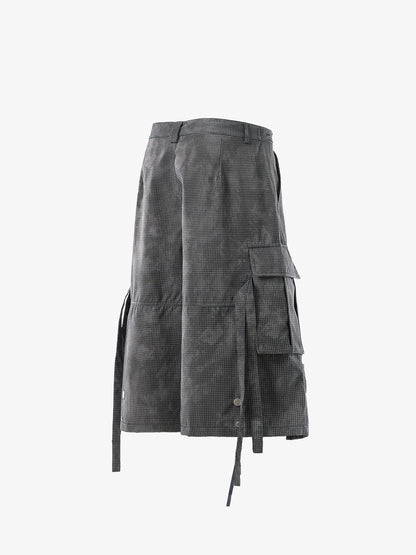 Multi-Pocket Cargo Cropped Pants 