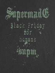 Gothic Skull Spiderweb Graphic T-Shirt 