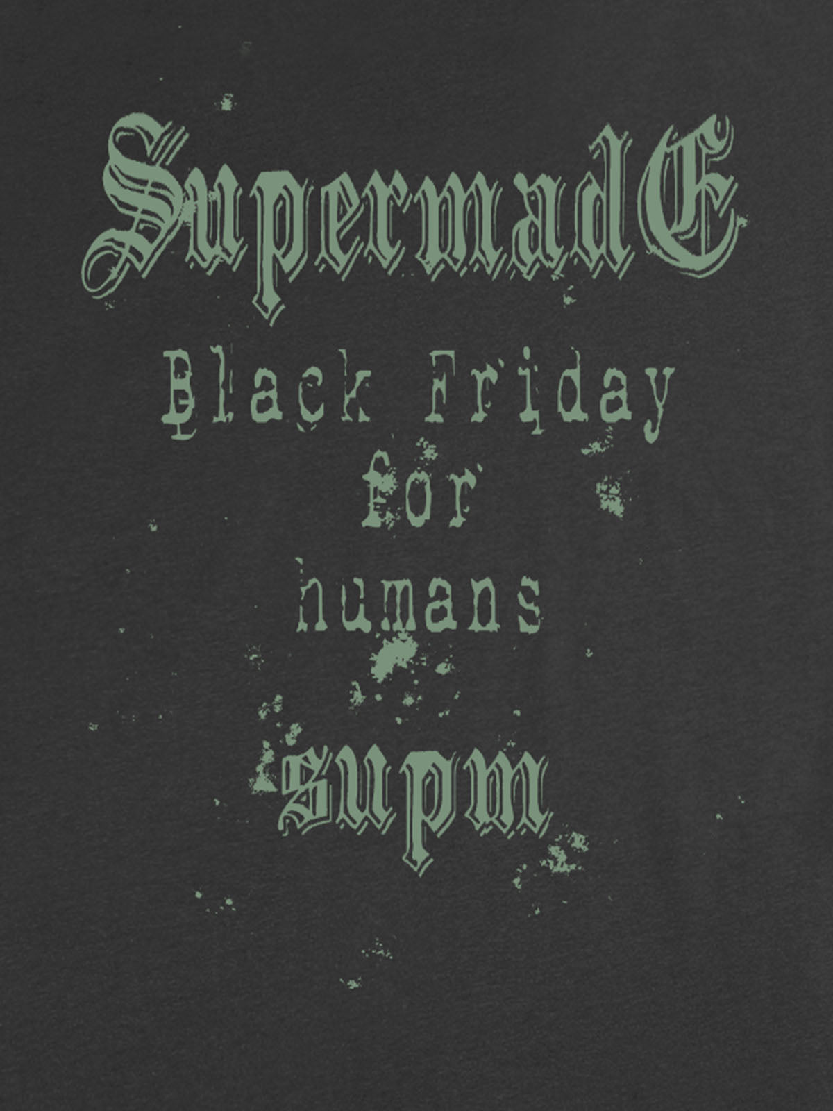 THE SUPERMADE Black Friday Gothic Skull Spiderweb Graphic T-Shirt 