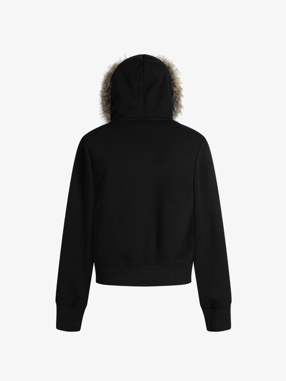 Stylish Faux Fur Hooded Sweatshirt for Winter and Casual Wear 