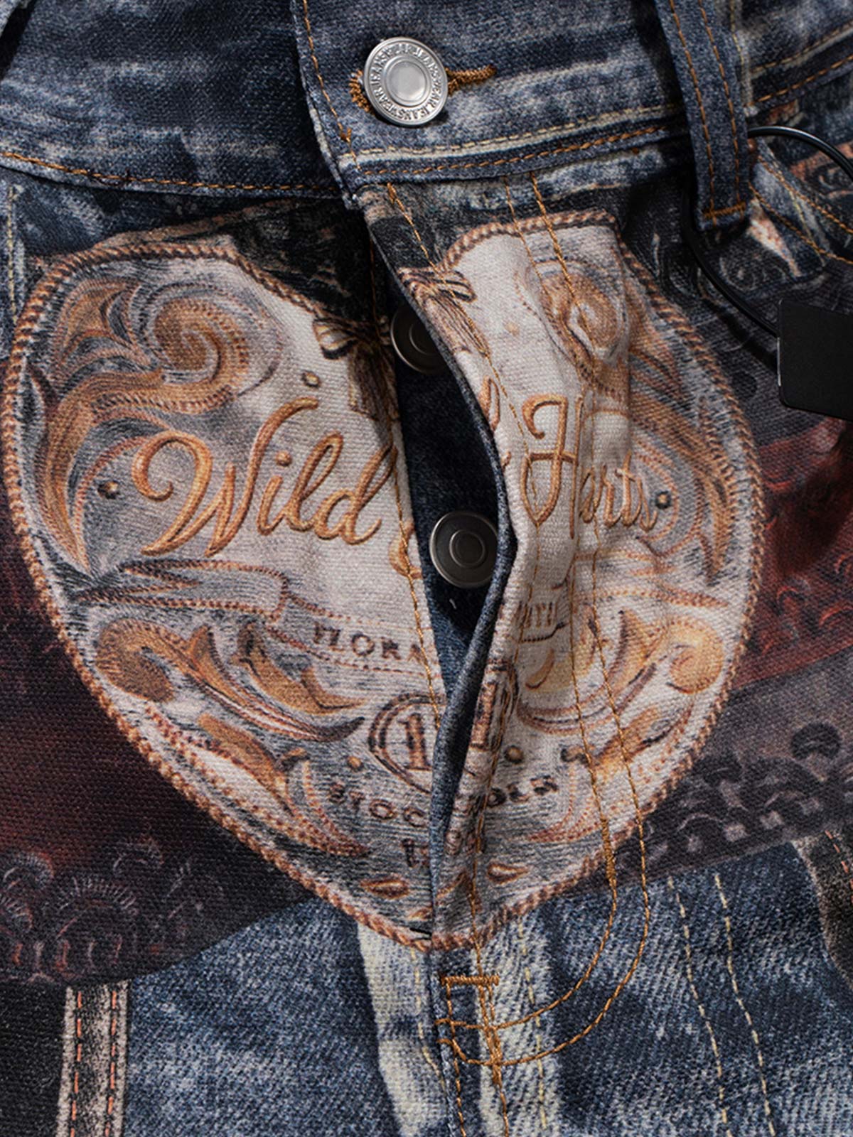 Western Trompe-l'œil Jeans