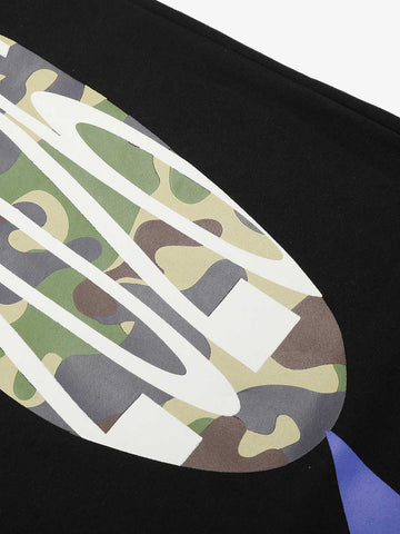 Streetwear Camo Patchwork Baggy Sweatpants