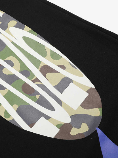 Streetwear Camo Patchwork Baggy Sweatpants