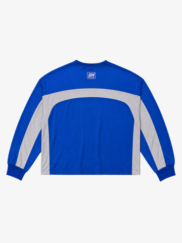 Racing Graphic Mesh-Panel Long Sleeve Tee