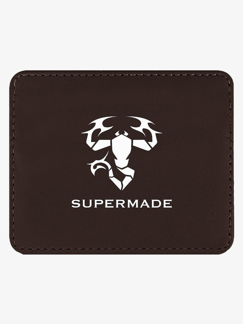 Scorpion Pattern Leather Card Holder 