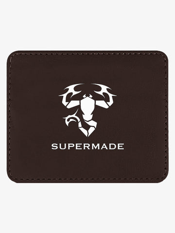 Scorpion Pattern Leather Card Holder 