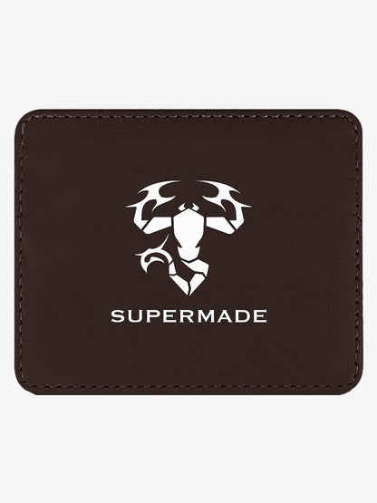 Scorpion Pattern Leather Card Holder 