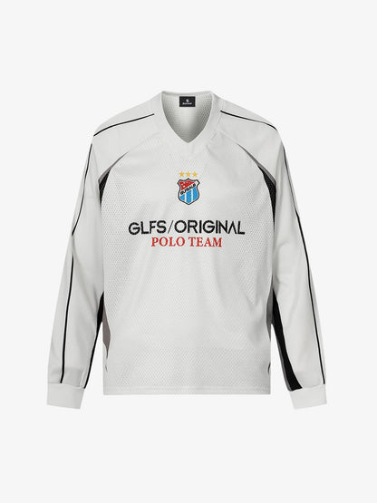 Sporty Mesh Jersey with Bold Number Design for Active Wear 