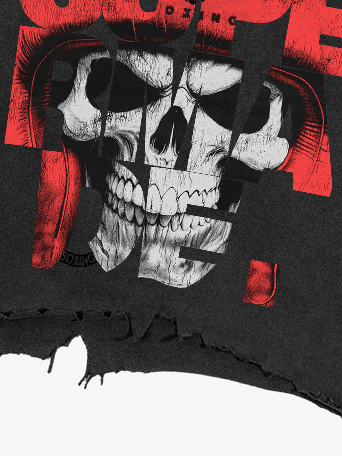 Vintage Gothic Skull Graphic T-Shirt 