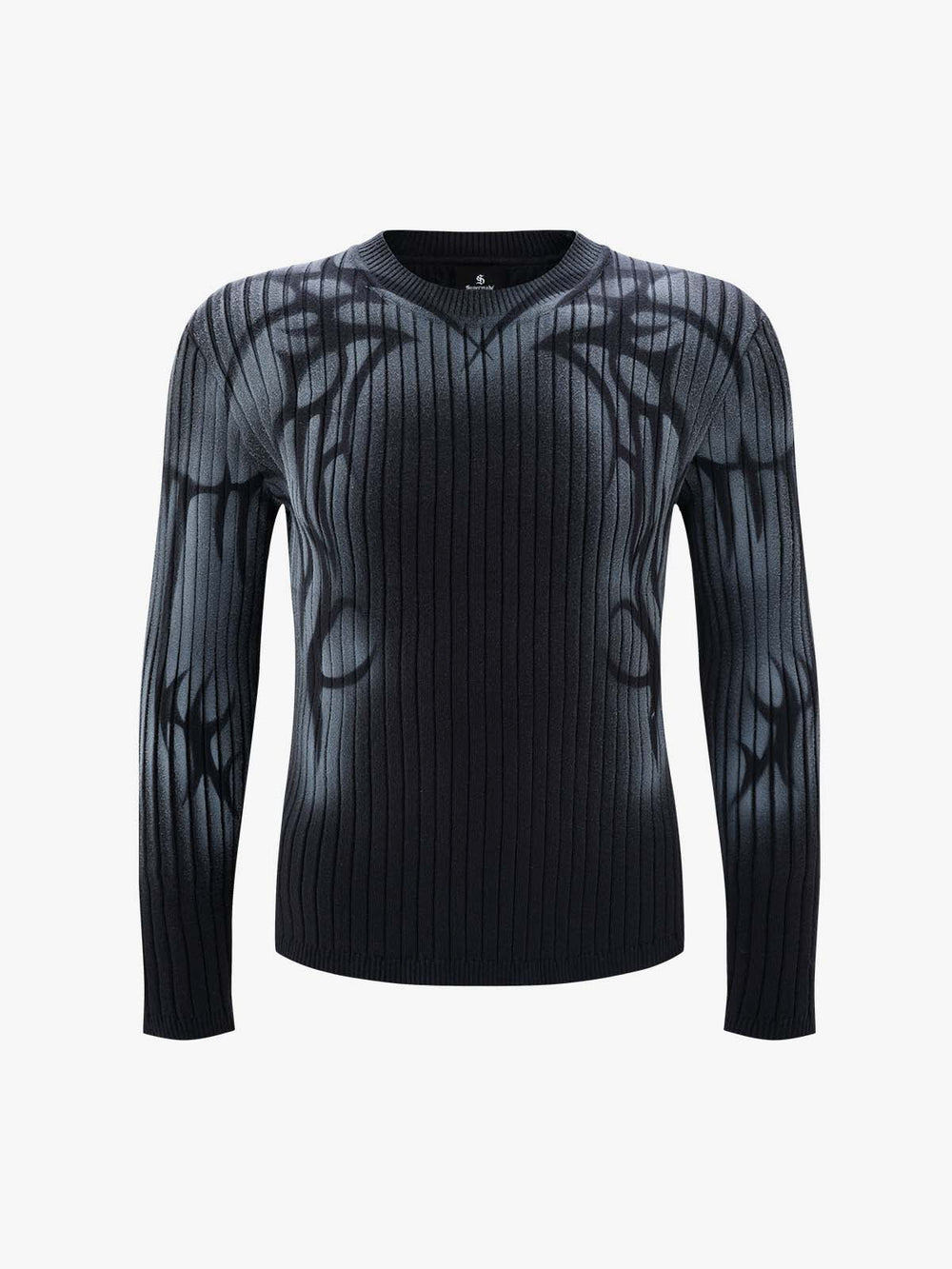 Thorn Graphic Dark Knit Top