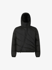 Asymmetrical Zip Quilted Coat