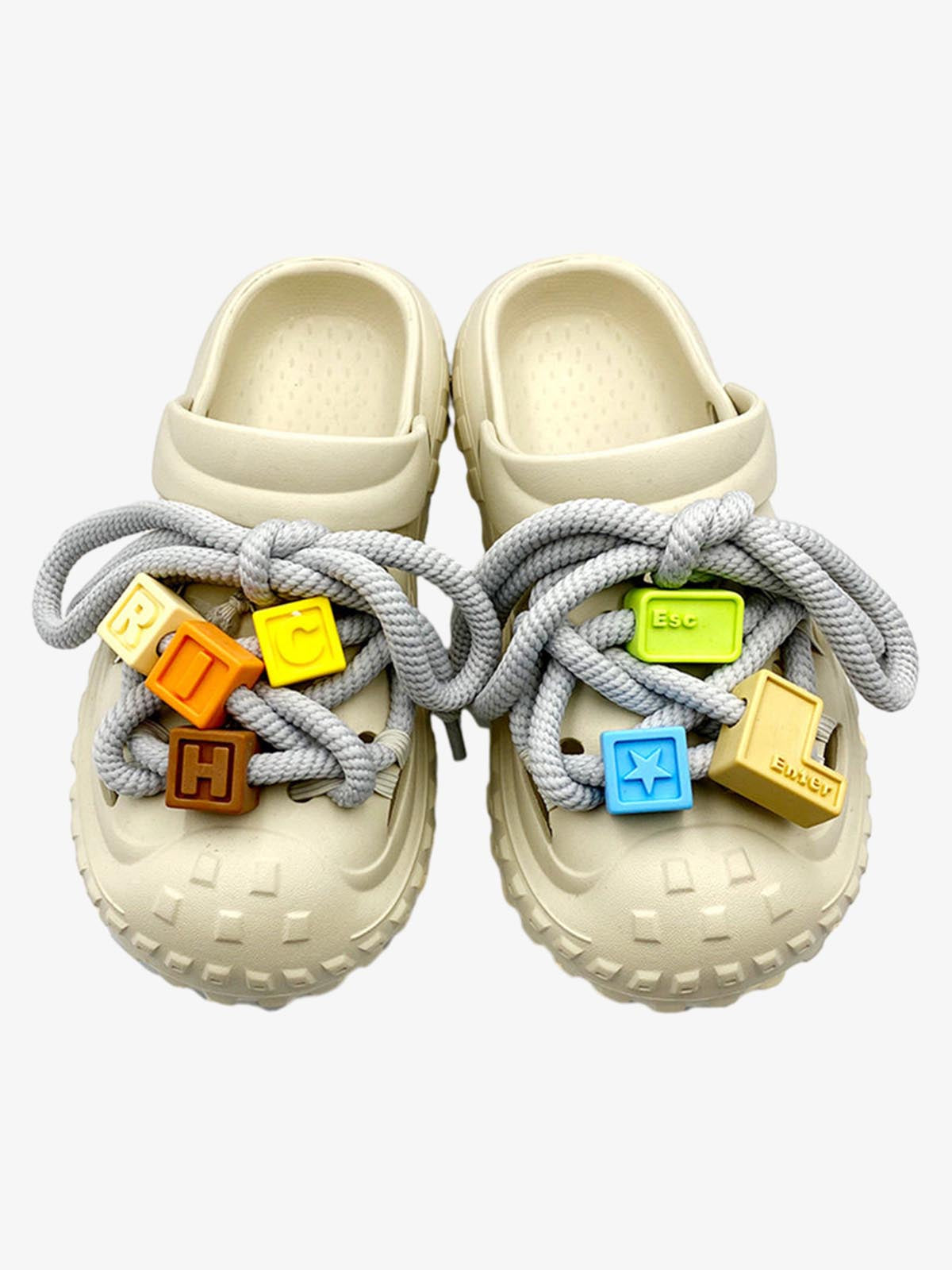 Lace-Up Non-Slip Clogs