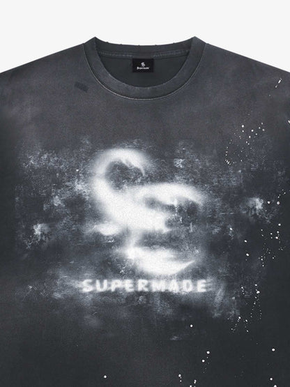 Washed Spray Graphic T-Shirt 