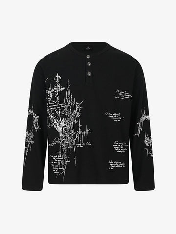 Rune Henley Waffle Long Sleeve Tee
