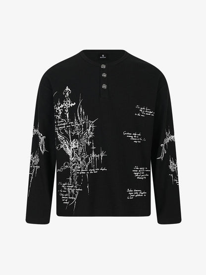 Rune Henley Waffle Long Sleeve Tee