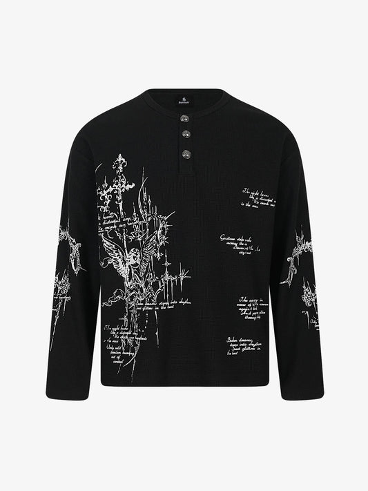 Rune Henley Waffle Long Sleeve Tee