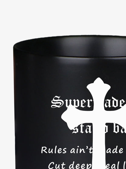 Bold Cross Design Mug for Coffee Enthusiasts 
