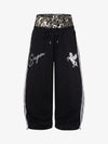 Leopard Double Waist Baggy Sweatpants
