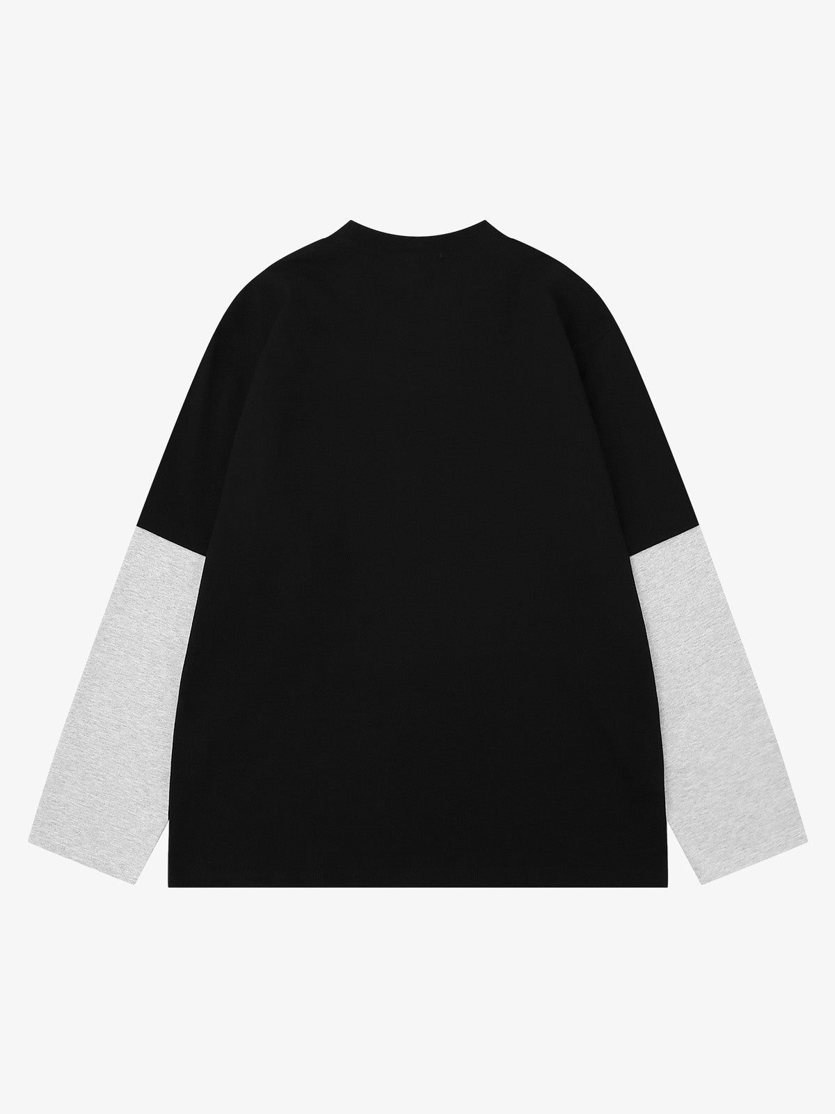 Langarmshirt mit dunklem Grafikprint