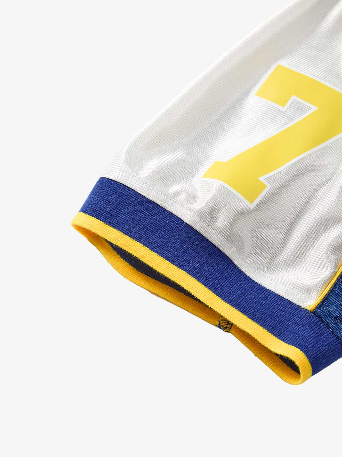 Supermade Blue Color-Blocked Lightning Bolt Pattern Jersey Design Customization 