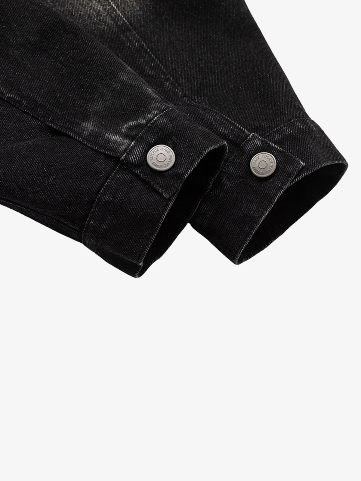 Gradient Washed Distressed Denim Jacket