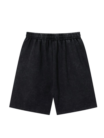 Distressed Skull Rhinestone Shorts