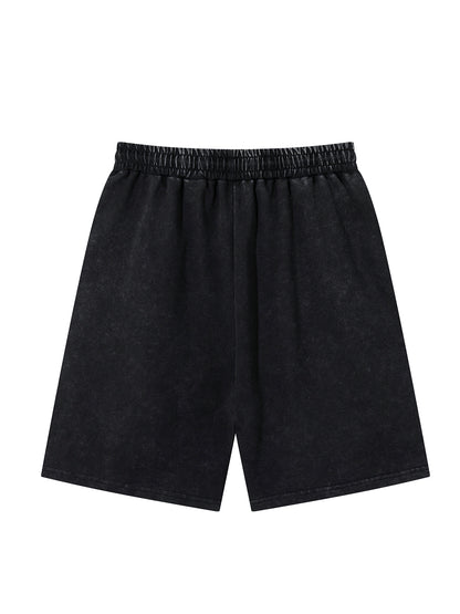 Distressed Skull Rhinestone Shorts