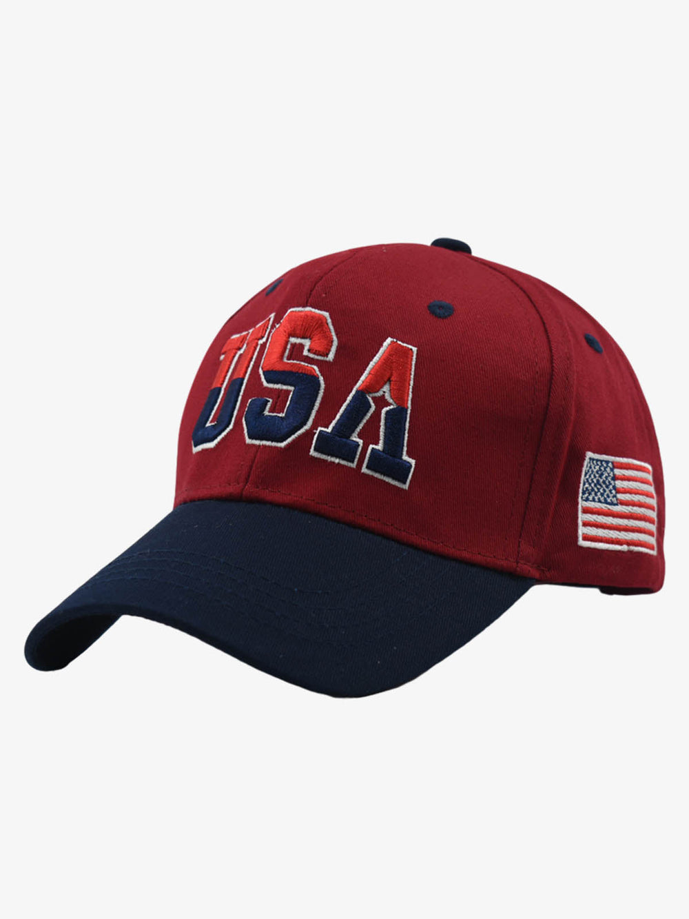 USA Embroidered Two-Tone Baseball Cap 