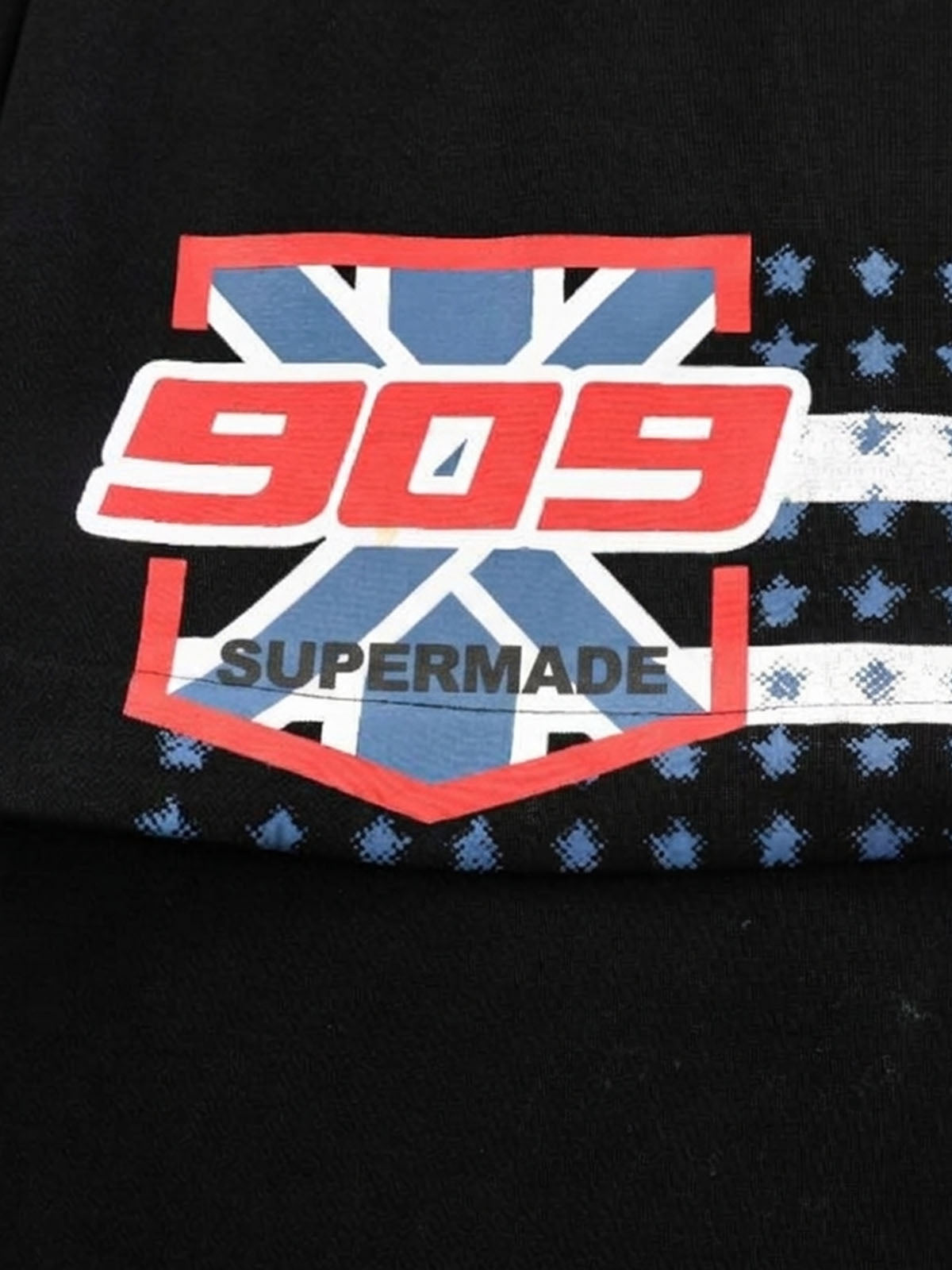 Retro 90s American Flag Color Block English Print Sweatpants