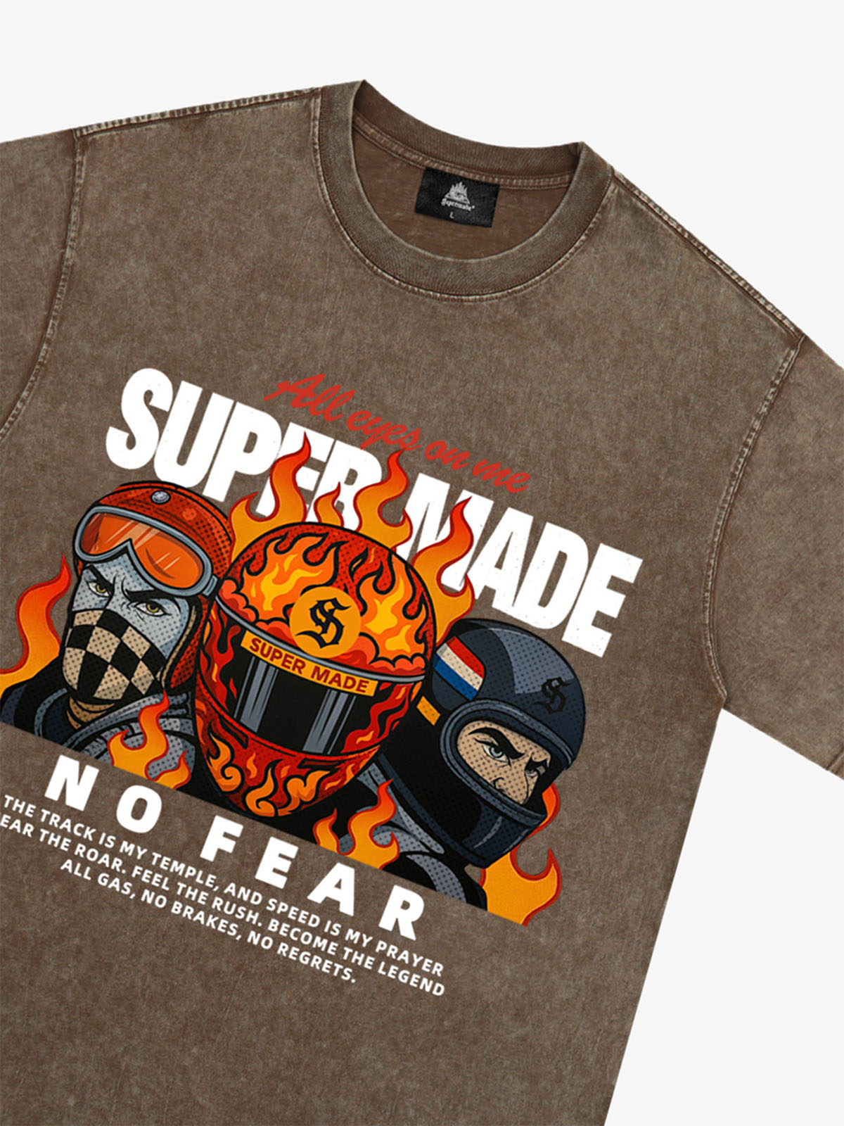 Motorcycle racing graphic T-shirt 
