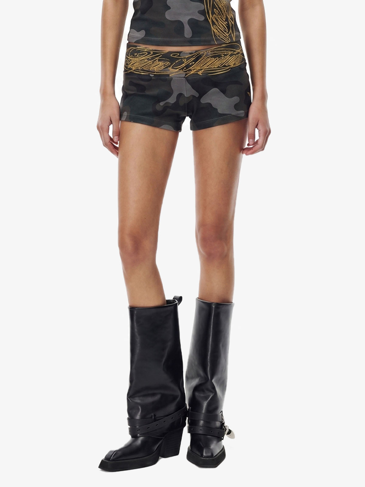 Y2K Camo Graffiti Tank Set 