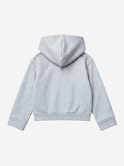 Scorpion Embroidered Striped-Lining Button-Up Hoodie