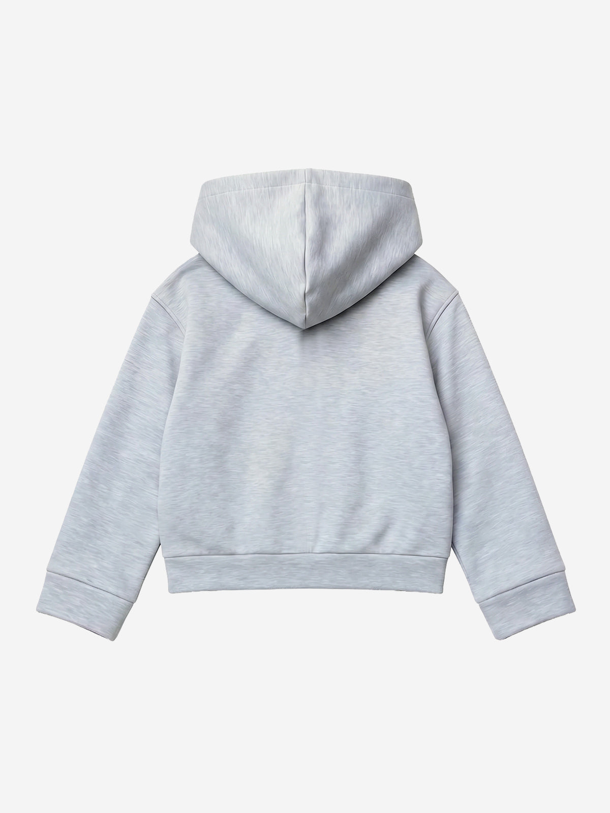 Kapuzenpullover mit Skorpionstickerei, Streifenfutter und Knopfleiste