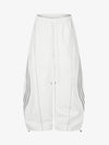 Curved-Seam Striped Baggy Sweatpants