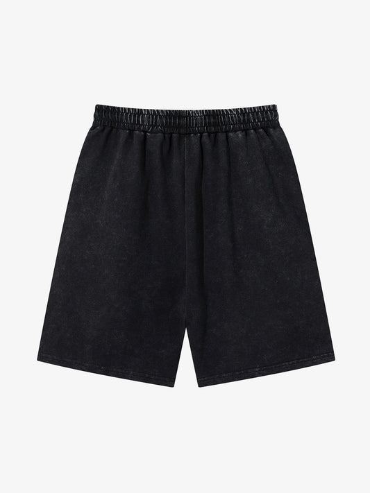 Distressed Thorn Rhinestone Shorts